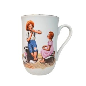 Vintage Norman Rockwell 1982 “Music Master” Coffee Mug – Boy & Girl